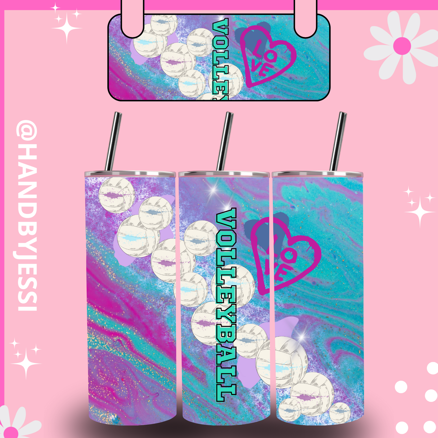VOLLEYBALL SKINNY TUMBLER