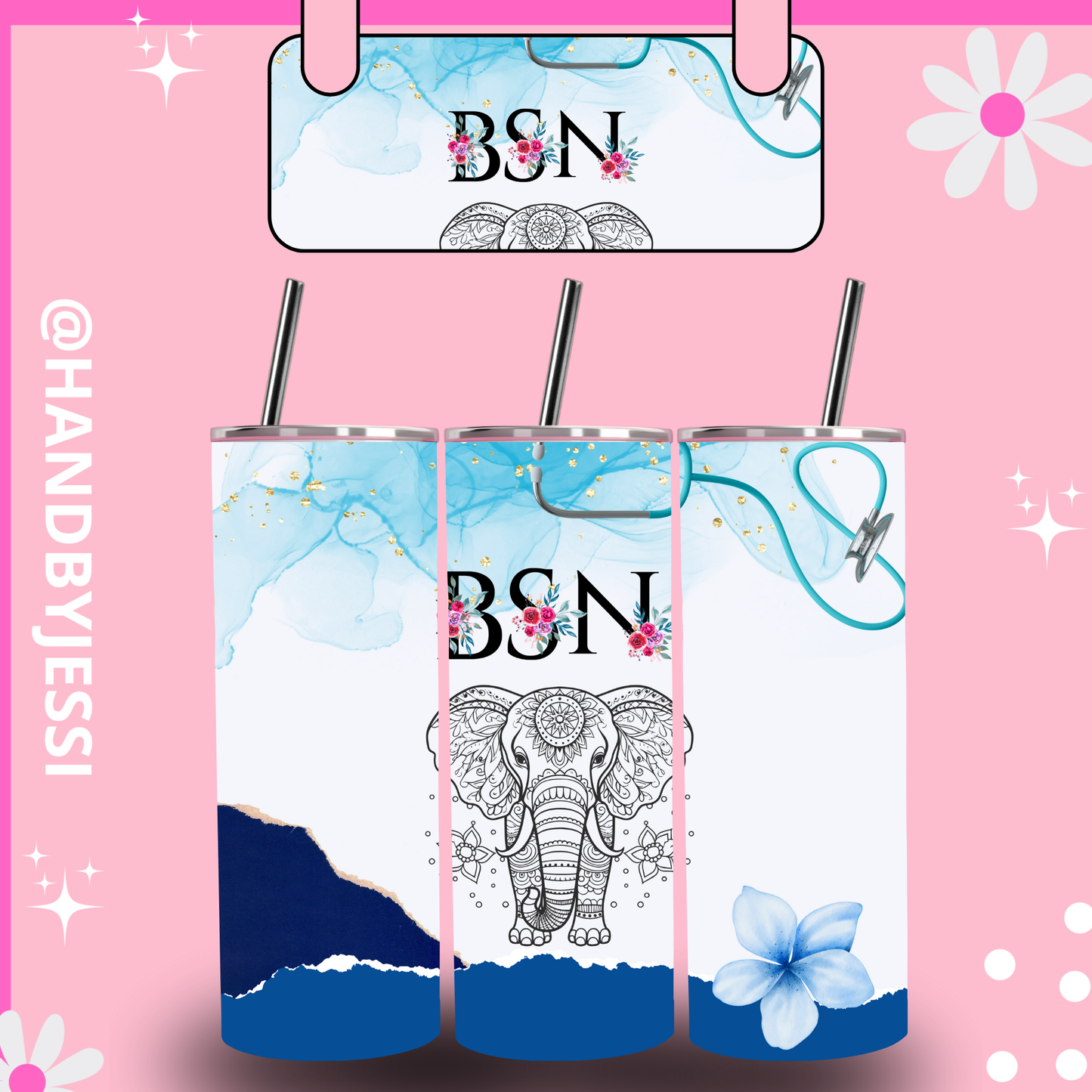 BSN NURSE SKINNY TUMBLER