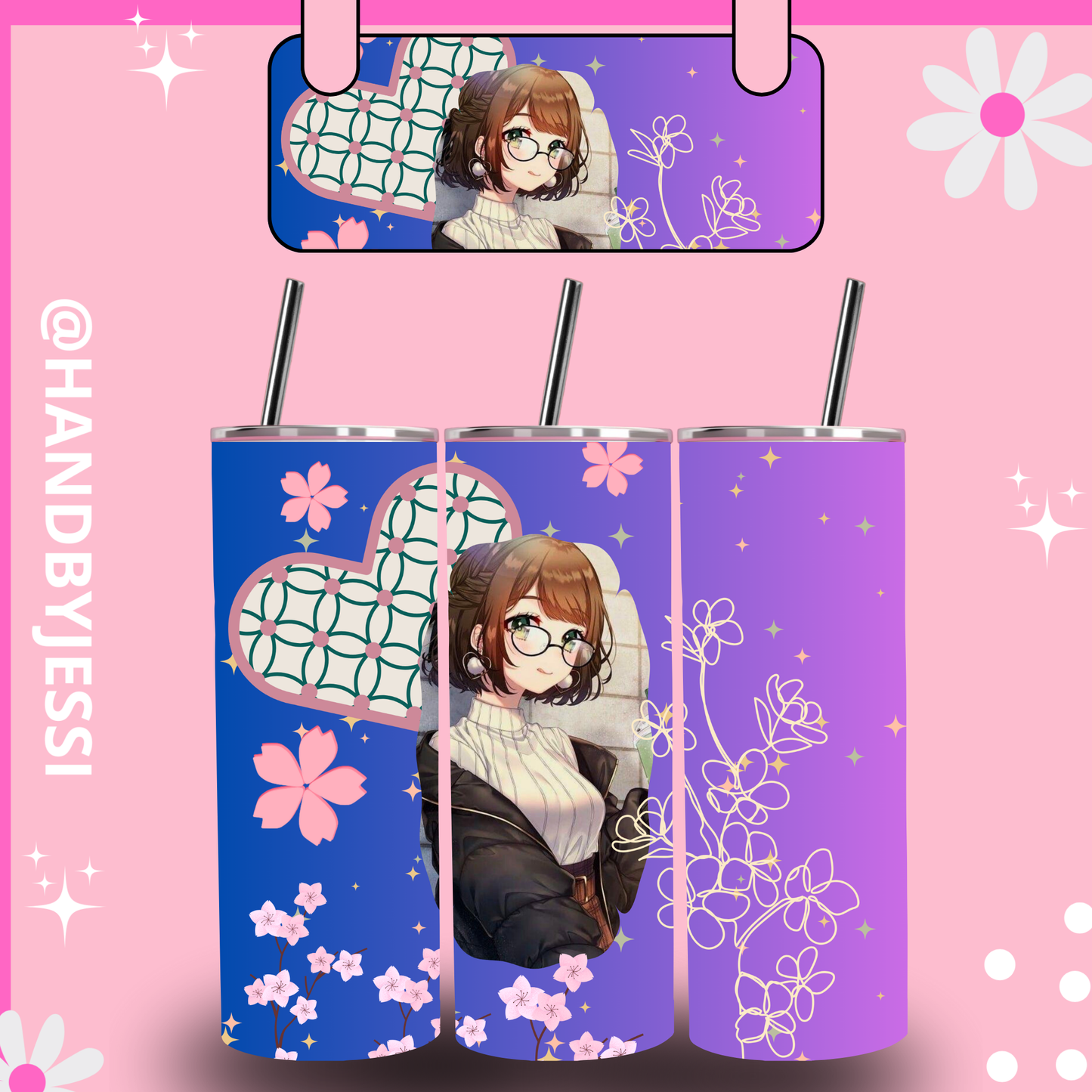 ANIME SKINNY TUMBLER