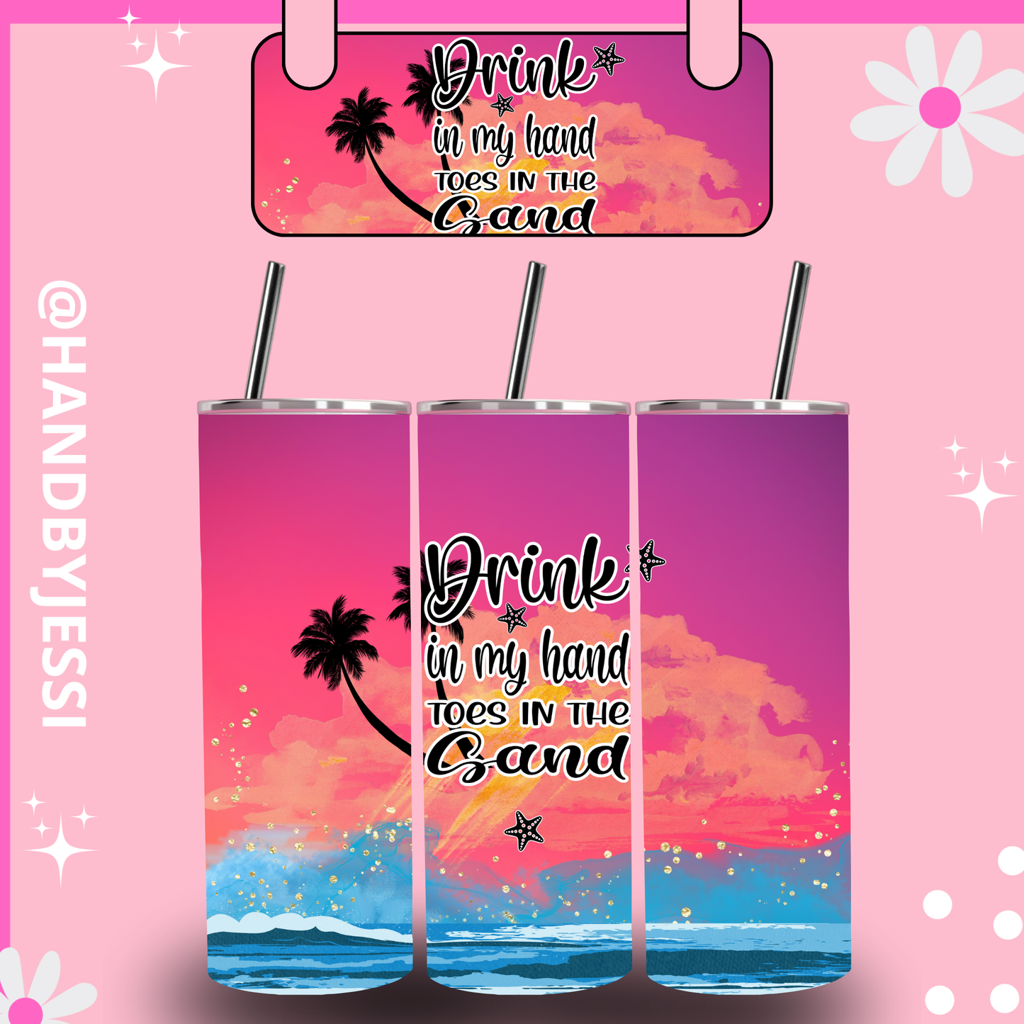 BEACH SKINNY TUMBLER
