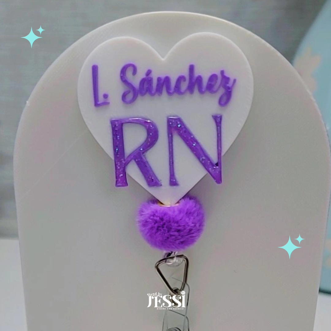 RN HEART BADGE REEL