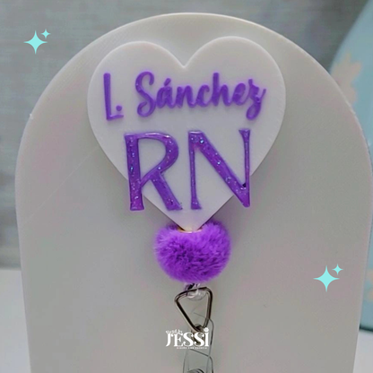 RN HEART BADGE REEL