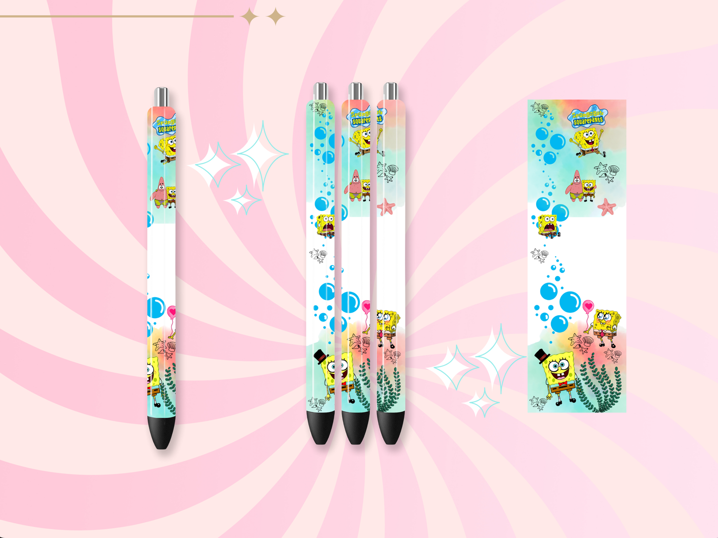 Sponge bob resin pen