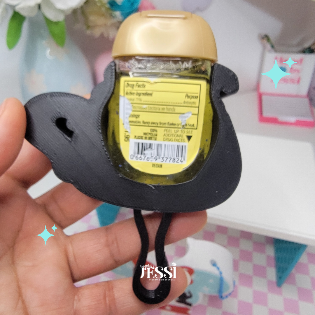 3D HAND SANITIZER HOLDER KEYCHAIN – PUMPKIN KING