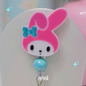 PINK KAWAII BUNNY BADGE REEL (Copia)