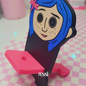 3D BUTTON EYES PHONE STAND