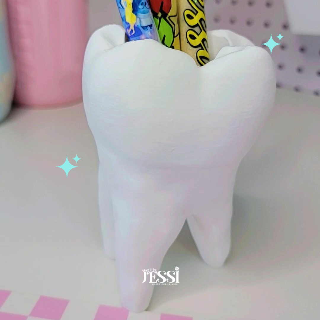 3D TOOTH PEN HOLDER