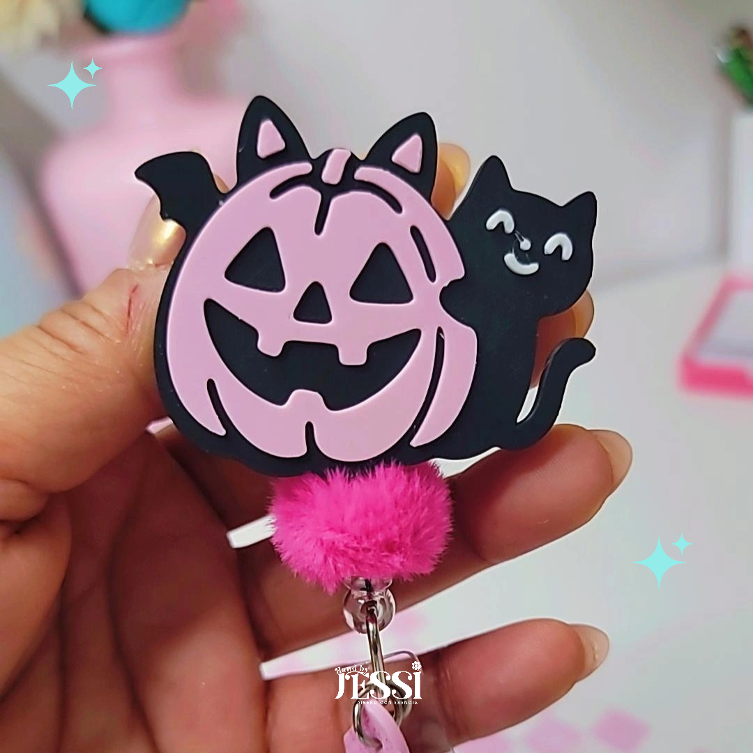 PUMPKIN/CAT BADGE REEL