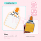STL/3MF FILE ONLY –Glue Sticky Note Pad