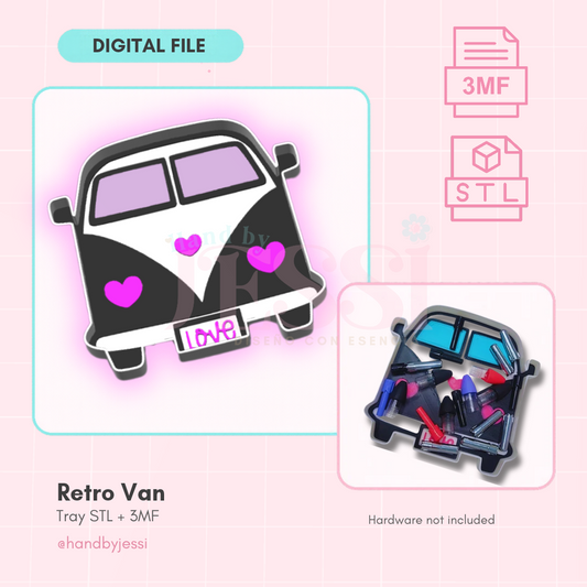 STL/3MF FILE ONLY – Retro Van Tray